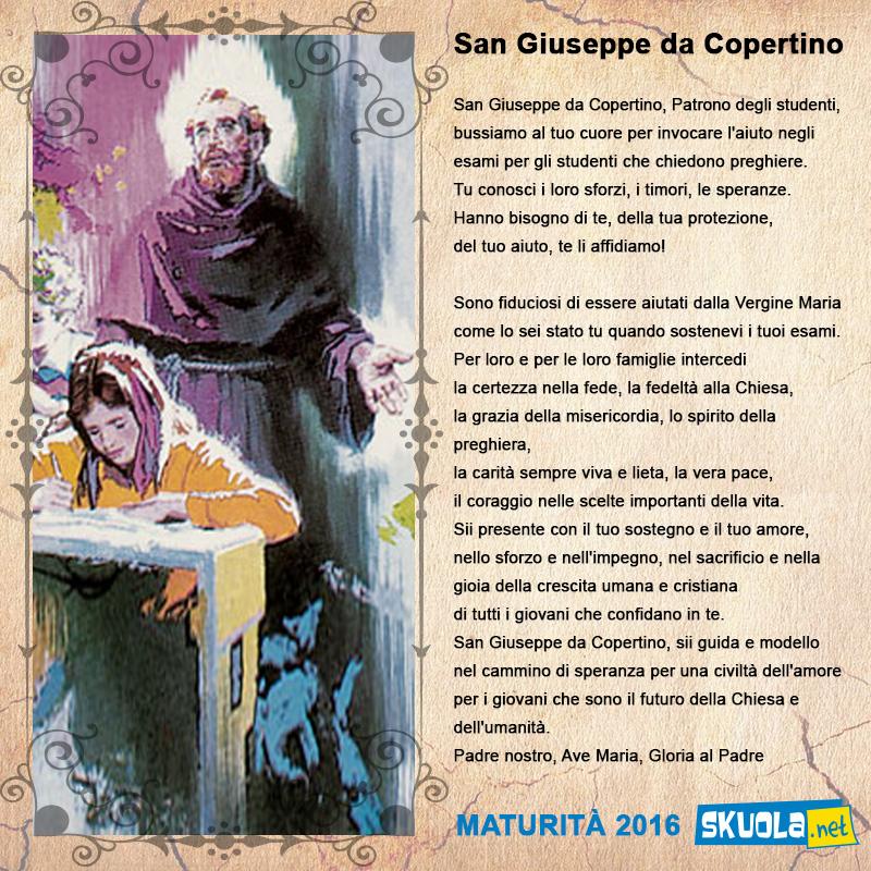 Santo Protettore Degli Studenti Preghiera Maturità 2016: aiutati dai Santi, ispirati dalle celebrities